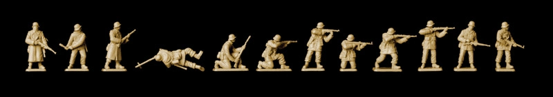 Italeri figúrky – WWII GERMAN INFANTRY (Winter Uniform) (1:72)