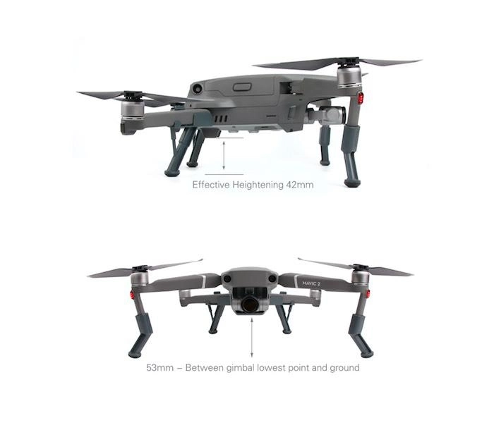 Odpružené zvýšené pristávacie nohy pre Mavic 2