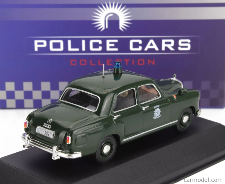 Edicola Mercedes benz 180d Polizei 1953 1:43 Tmavo zelená