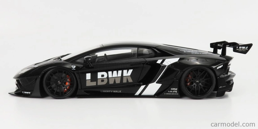 Autoart Lamborghini Aventador Liberty Walk 2017 1:18 čierna