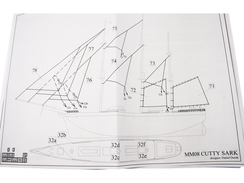 MINI MAMOLI Cutty Sark 1:250 kit