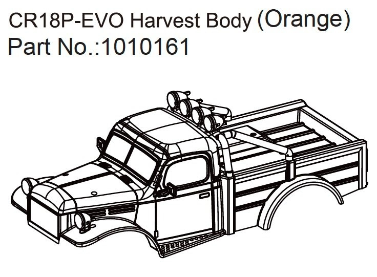 HBP240354 - (1010161) Harvest Body (orange) - EVO 1:18
