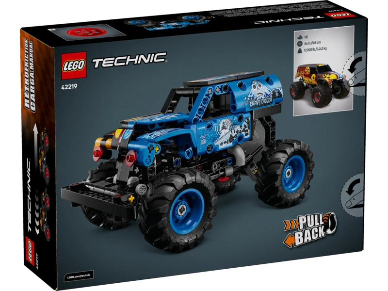 LEGO Technic - Monster Jam™ Grave Digger™ Oheň a ľad