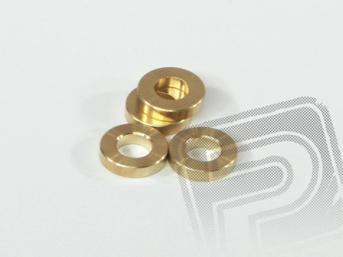 Podložka 5x10x3mm, (mosazné/4ks.)