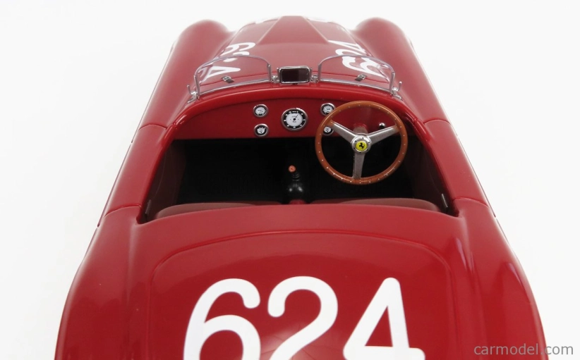 Kk-scale Ferrari 166mm 2.0l V12 Spider N 624 Winner Mille Miglia 1949 C.biondetti - E.salani 1:18 Red