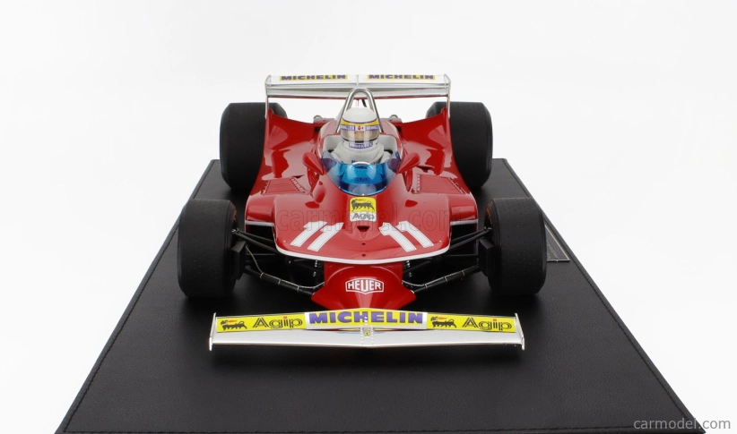 Gp-replicas Ferrari F1 312t4 N 11 World Champion Pole Position And Winner Monaco Gp (with Pilot Figure) 1979 Jody Scheckter 1:12 Red