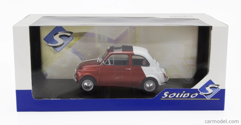 Solido Fiat 500 Italian Livery Tribute 1965 1:18 Červená Zelená Bílá