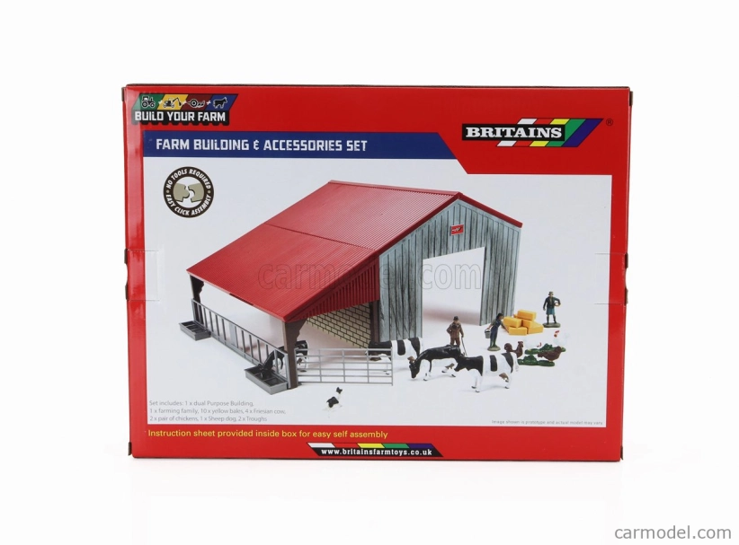 Britains Accessories Farm Building - Diorama Stalla Con Animali 1:32 Různé