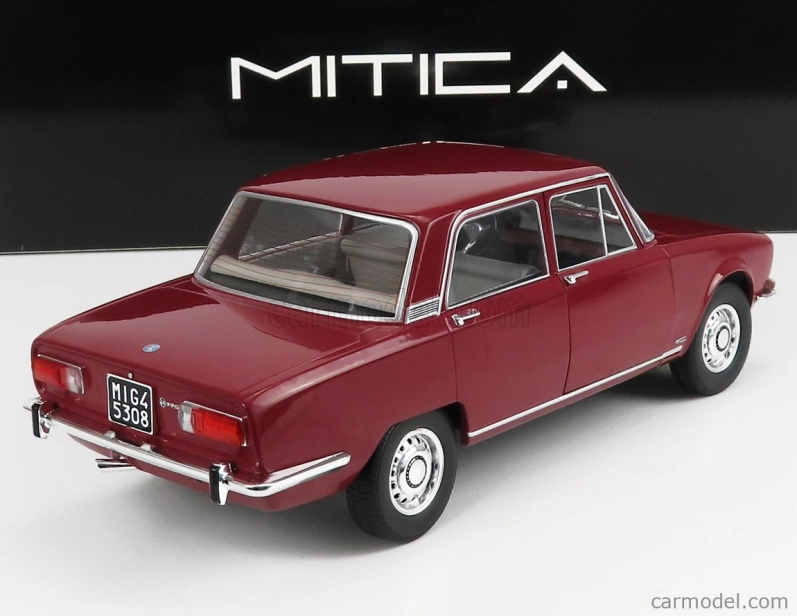 Mitica-diecast Alfa romeo 1750 Berlina 1-series 1968 1:18 Prugna 525