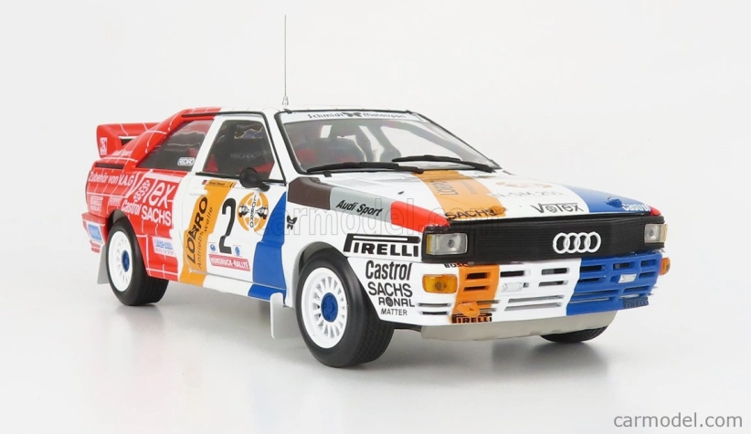 Sun-star Audi Quattro A1 N 2 Winner Rally International Avd/sth Hunsruck 1984 H.demuth - W.lux 1:18 Červená Bílá