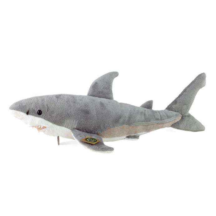 Rappa Plyšový žralok biely 51 cm ECO-FRIENDLY