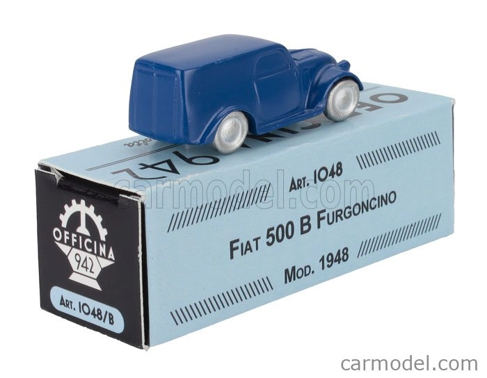 Officina-942 Fiat 500 B Furgoncino Van 1948 1:76 Blue