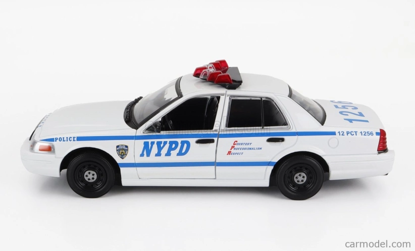 Greenlight Ford usa Crown Victoria Police Interceptor Atlanta Police 2009 - Baby Drive 1:24 biela