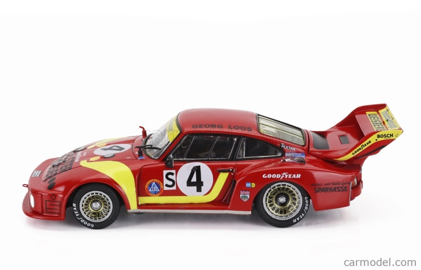 Ixo-models Porsche 935/77a 930 Team Gelo Racing N 4 6h Silverstone 1978 Klaus Ludwig - Hans Heyer 1:43 Červeno-žltá