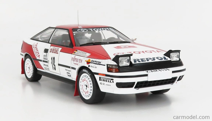 Ixo-models Toyota Celica Gt-4 St165 N 19 Rally Sanremo 1990 A.schwarz - K.wicha 1:18 Biela červená