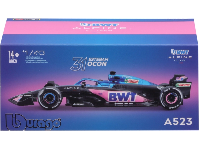 Bburago Renault F1 A523 Team Bwt Alpine F1 N 31 1:43, modrá