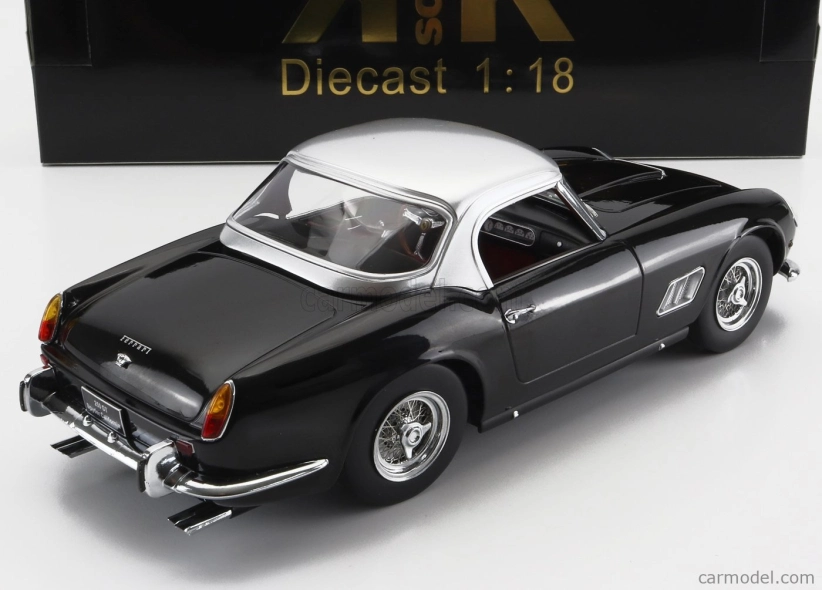 Ferrari 250gt California Spider v mierke kk s pevnou strechou 1960 1:18 čierna