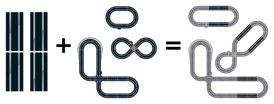 Rozšírenie trate SCALEXTRIC C8526 – Track Extension Pack 4 – Straights
