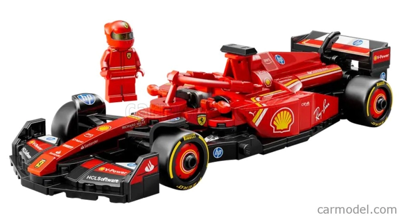 Lego Ferrari Lego Speed Champion - F1  Sf-24 Team Scuderia Ferrari Season 2024 - 275 Pezzi - 275 Pcs 1:25 Červená Černá