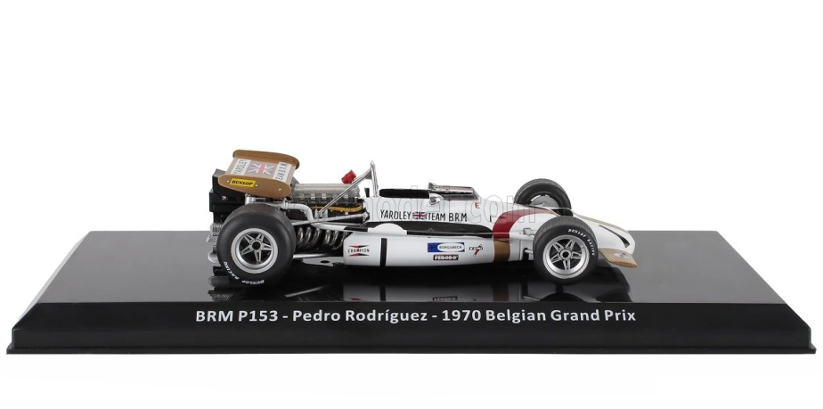 Edicola BRM - F1 P153 N 1 Belgium GP 1970 Pedro Rodriguez - Blister Box 1:24 White Gold