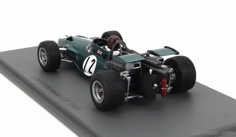 Spark-model BRM F1 139 N 12 Italy Gp 1969 Jackie Oliver 1:43 Zelená Žlutá