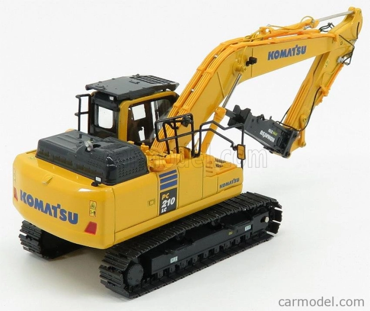 Universal hobbies Komatsu Pc210lc Hybrid Escavatore Cingolato Martello Pneumatico - Jackhammer Tractor Excavator 1:50 Žlutá Černá