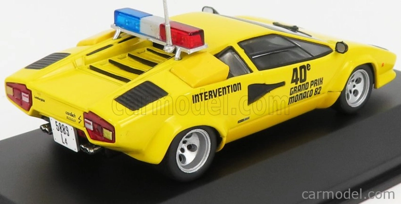 Werk83 Lamborghini Countach 5000s Safety Car F1 Gp Monaco 1982 1:43 Žltá