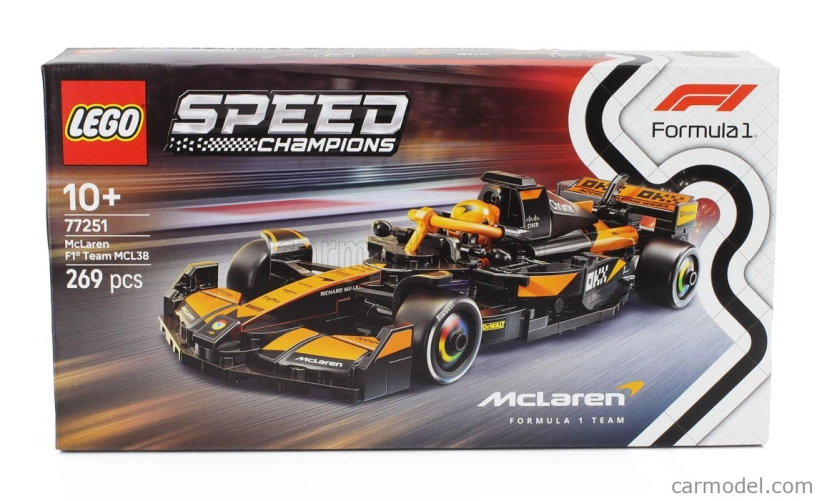 Lego Mclaren Lego Speed Champion - F1 Mcl38 Team Mclaren Season 2024 Lando Norris - 269 Pezzi - 269 Pcs Orange