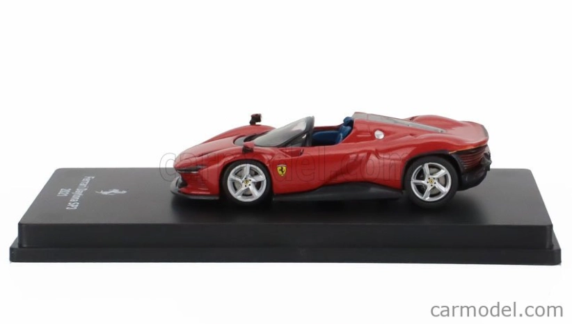 Edicola Ferrari Daytona Sp3 Open Roof 2021 - Con Vetrina - With Showcase 1:64 Rosso Corsa - Červená