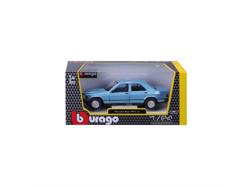 Bburago Mercedes benz 190e 1984 1:24 Diamantově Modrá