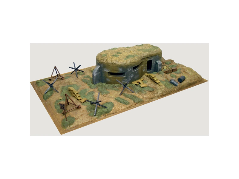 Italeri dioráma – bunker s príslušenstvom 2. svetová vojna (1:72)