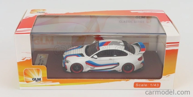 Glm-models BMW radu 2 M235i Darwinpro Mtc Black Sails Widebody 2015 1:43 Bielo modro červená