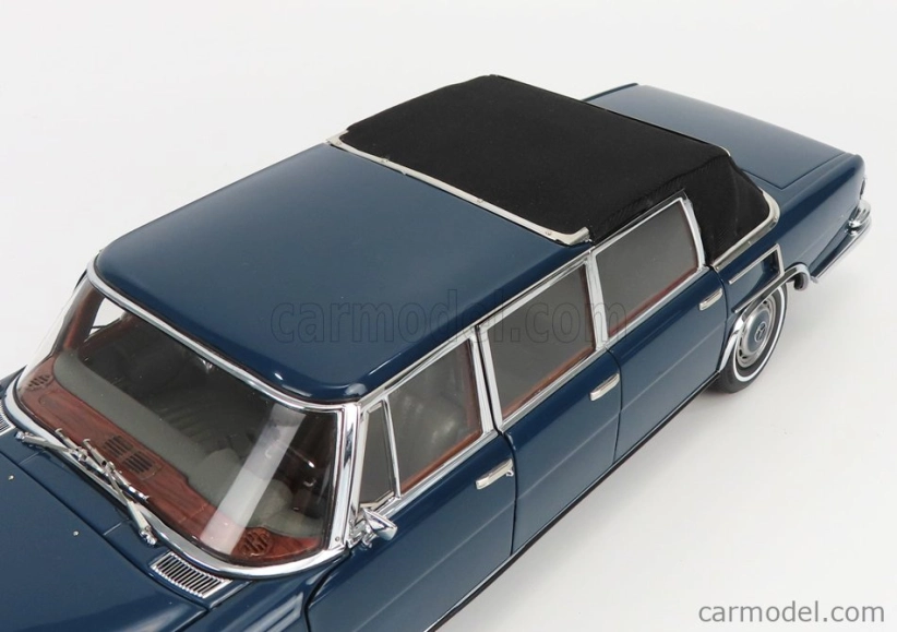 Cmc Mercedes Benz S-class 600 Pullman (w100) Landaulet Soft-top Semiconvertible 1969 1:18 Modrá