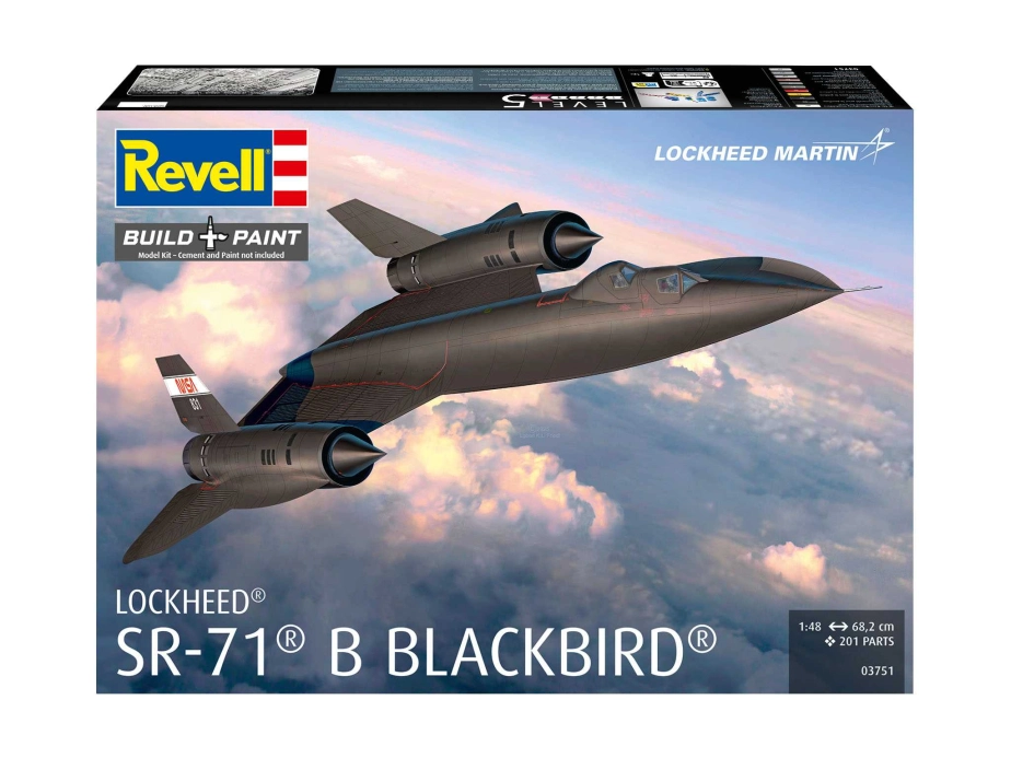Plastic ModelKit lietadlo 03751 - Lockheed SR-71B Blackbird (1:48)