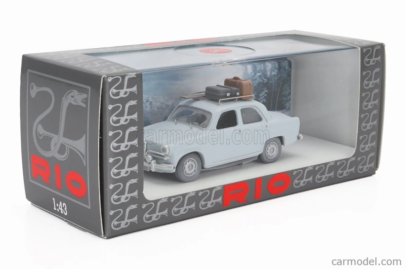 Rio-models Alfa romeo Giulietta Ti Vacanze Invernali Winter Holidays 1959 1:43 Svetlomodrá