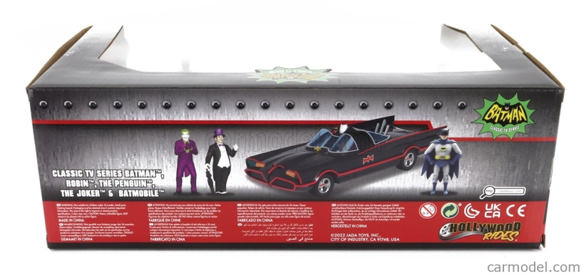 Jada Batman Batmobile 1966 - Classic TV Series + 3 figurky 1:24