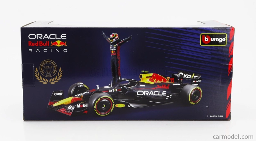 Bburago Red bull F1 Rb19 Team Oracle Red Bull Racing N 11 Season 2023 Sergio Perez 1:24 matná modrá žltá červená