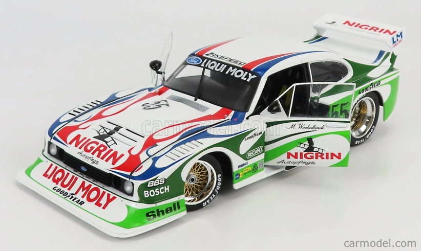 Werk83 Ford england Capri Turbo Gr.5 Team Liqui Moly N 55 Drm 1981 Manfred Winkelhock 1:18 bielo zelená