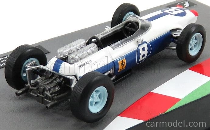Edicola Ferrari F1 512 Team N.a.r.t. N 8 Mexico Gp 1964 Lorenzo Bandini 1:43 Biela modrá