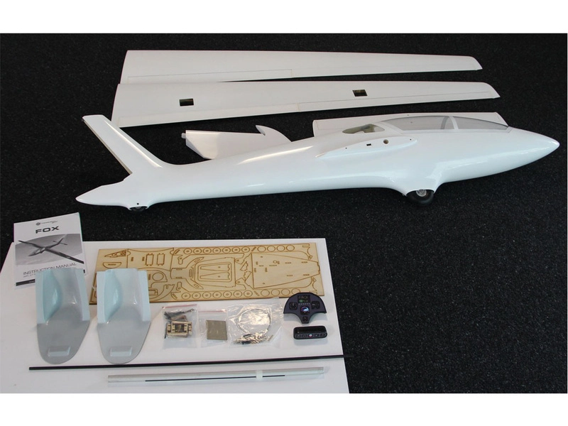 RC letadlo Tomahawk Fox 3.5m FRP ARF, bílá