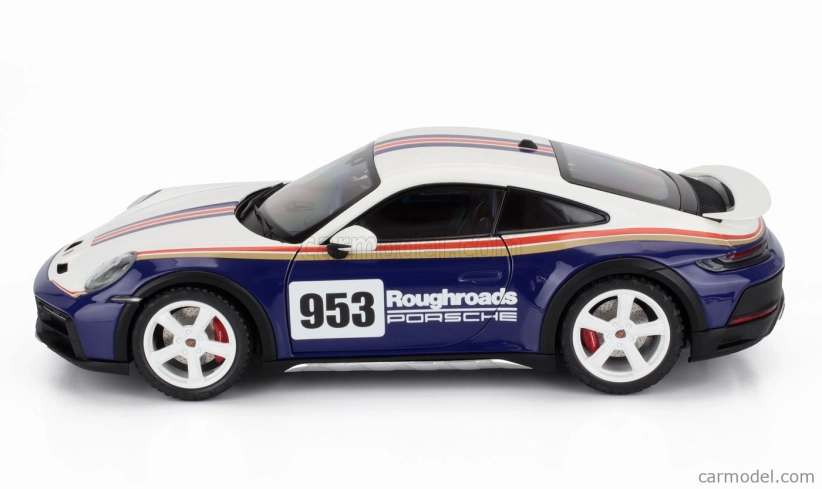 Minichamps Porsche 911 992 N 953 Rally Dakar Roughroads Coupe 2023 1:18 Bílá Modrá