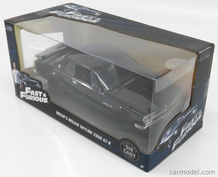 Jada Nissan Brian's Skyline 2000 Gt-r 1973 - Brian O'conner - Fast & Furious Vi (2013) 1:24 Black