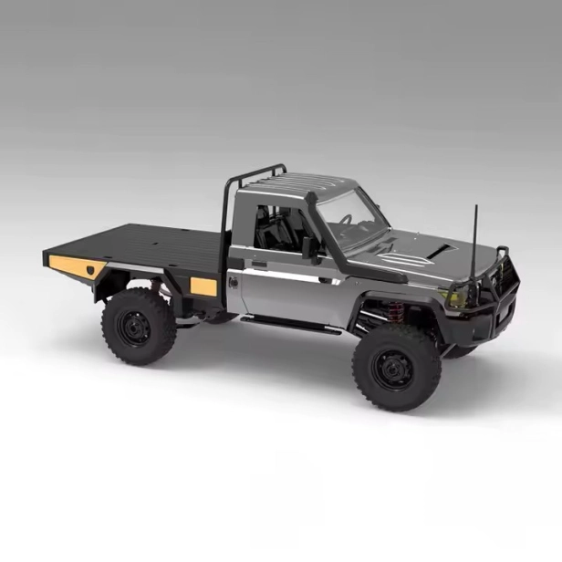 RC auto Land Cruiser Supertourer Toyota, stříbrná + náhradní baterie