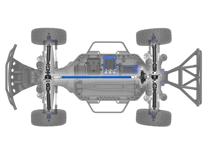 RC auto Traxxas Slash Ultimate 1:10 4WD VXL TQi, oranžová