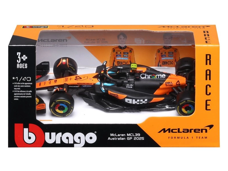 Bburago McLaren F1 MCL39 (2025) 1:43 #4 Norris