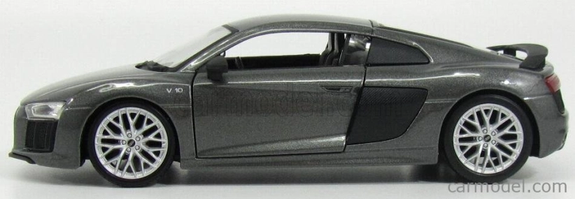 Maisto Audi R8 V10 Plus Coupe 2015 1:24 sivý metamfetamínový uhlík