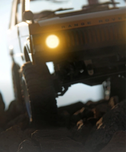 RC auto Range Rover 1970, modrá