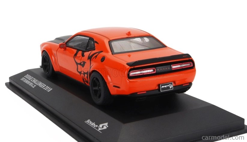 Solido Dodge Challenger Srt Demon V8 6.2l Coupe 2018 1:43 Orange Black