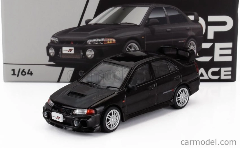 Pop-race-limited Mitsubishi Lancer Evolution Iv 1997 1:64 čierna