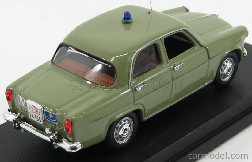 Rio-models Alfa romeo Giulietta Polizia Museo Di Roma 1961 1:43 Zelená